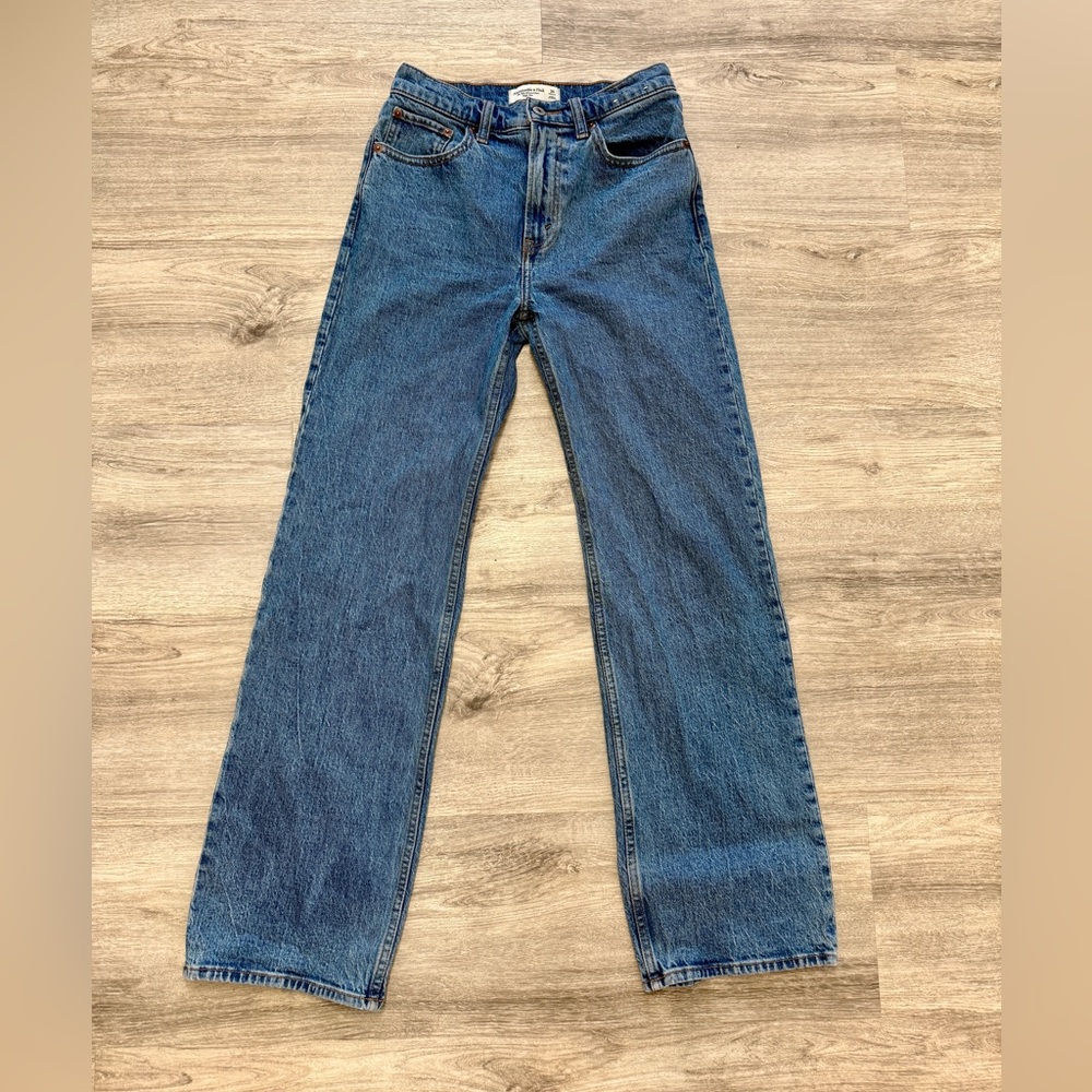 Abercrombie & Fitch Straight Leg Blue Jeans